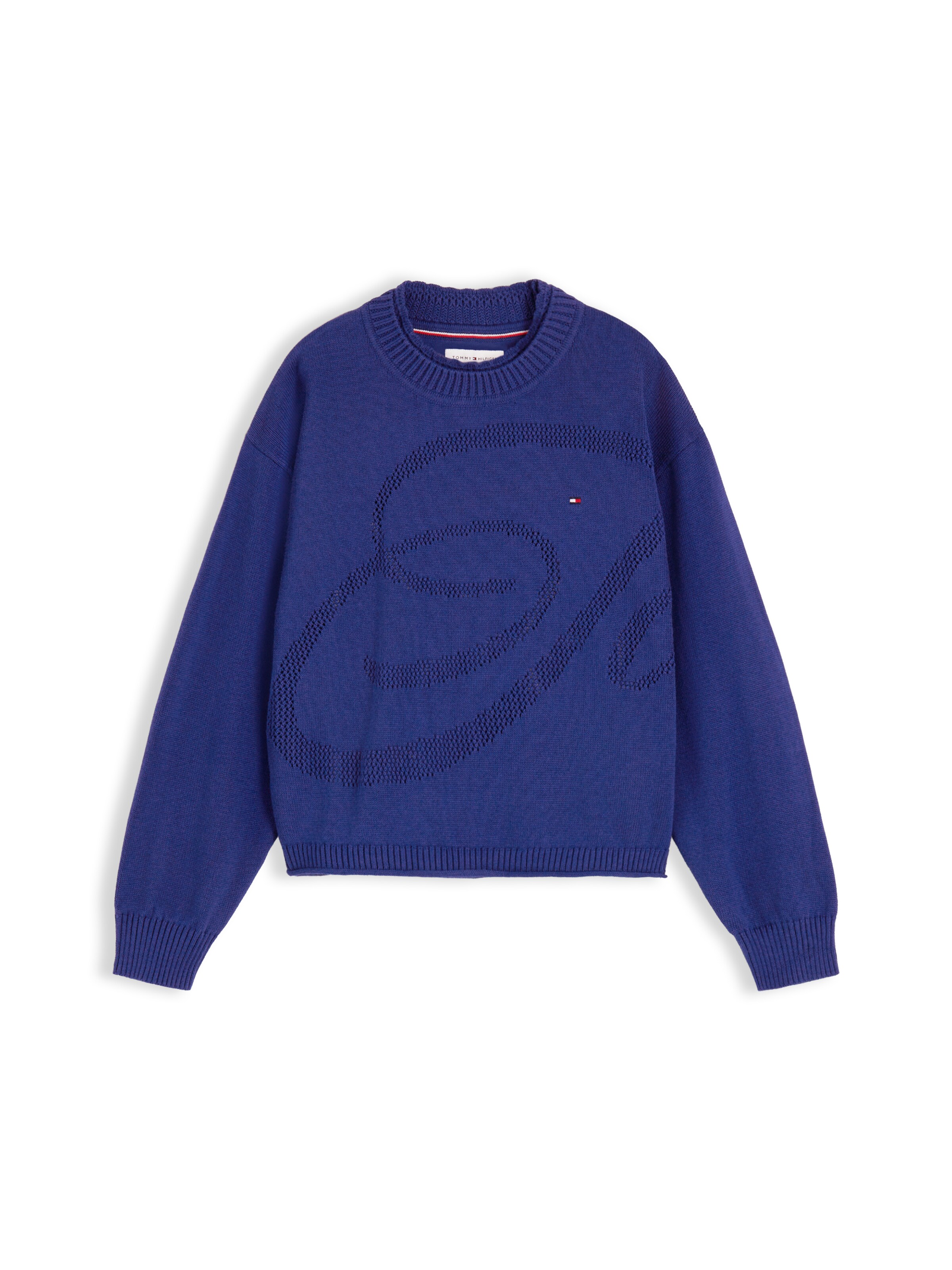 Pull-over TOMMY HILFIGER en bleu : devant