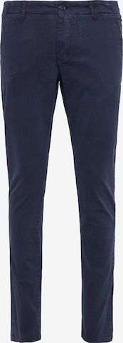 DreiMaster Vintage Slimfit Chinohose in Blau: predná strana