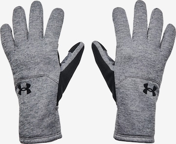 UNDER ARMOUR Athletic Gloves in Grey: front