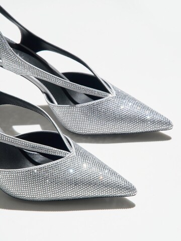 Estro - Zapatos destalonado '2370-2' en plata