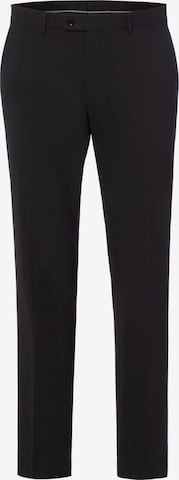 Regular Pantalon à plis Finshley & Harding en noir : devant