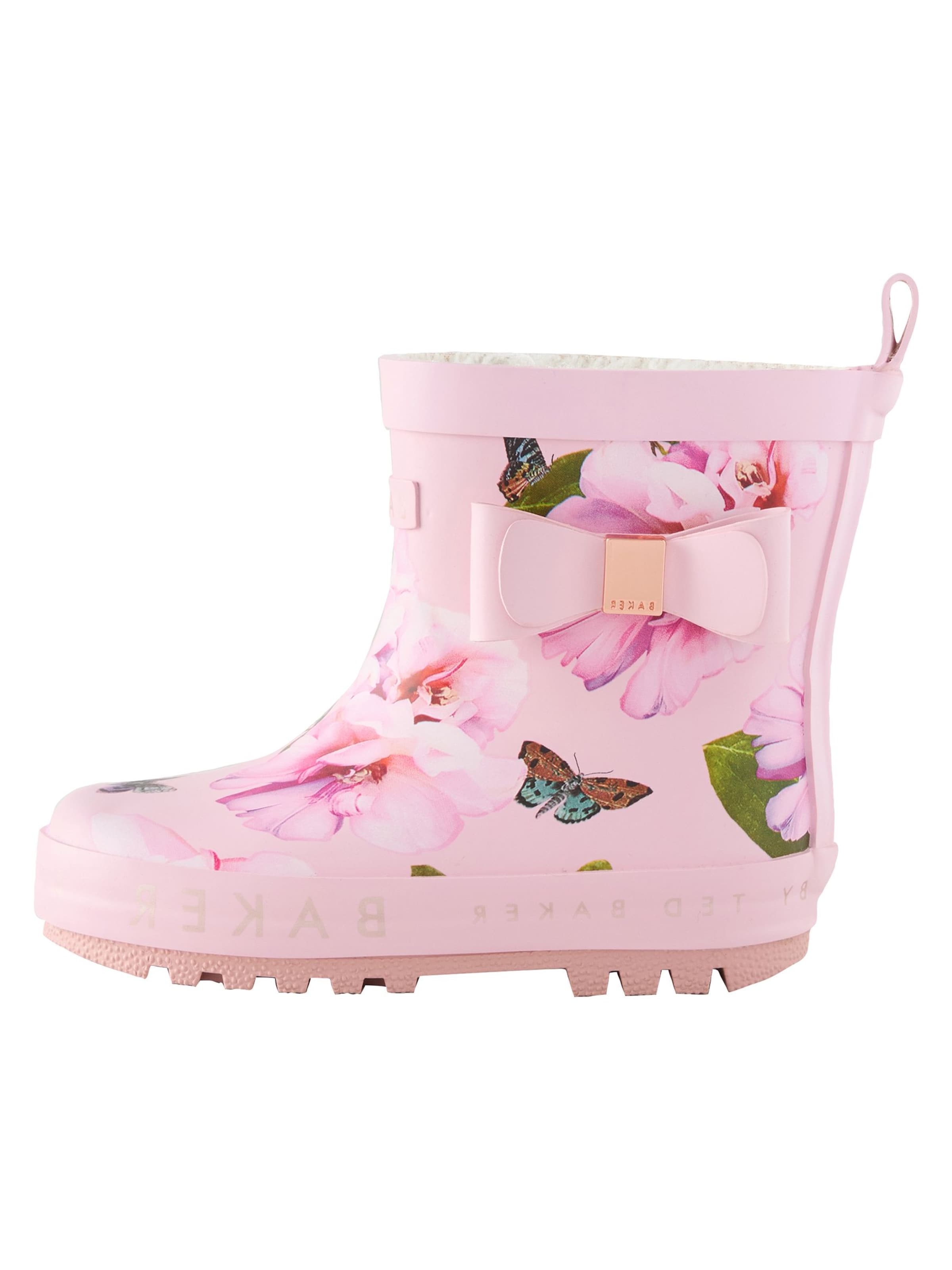 Stivale di gomma di Baker by Ted Baker in rosa: frontale