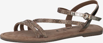 TAMARIS Sandalen met riem in Goud: voorkant