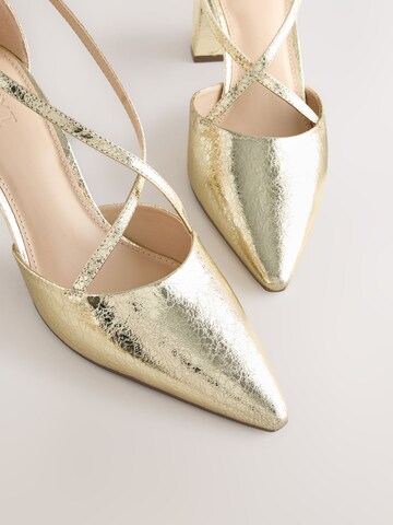 Next Sandals 'Forever Comfort' in Gold