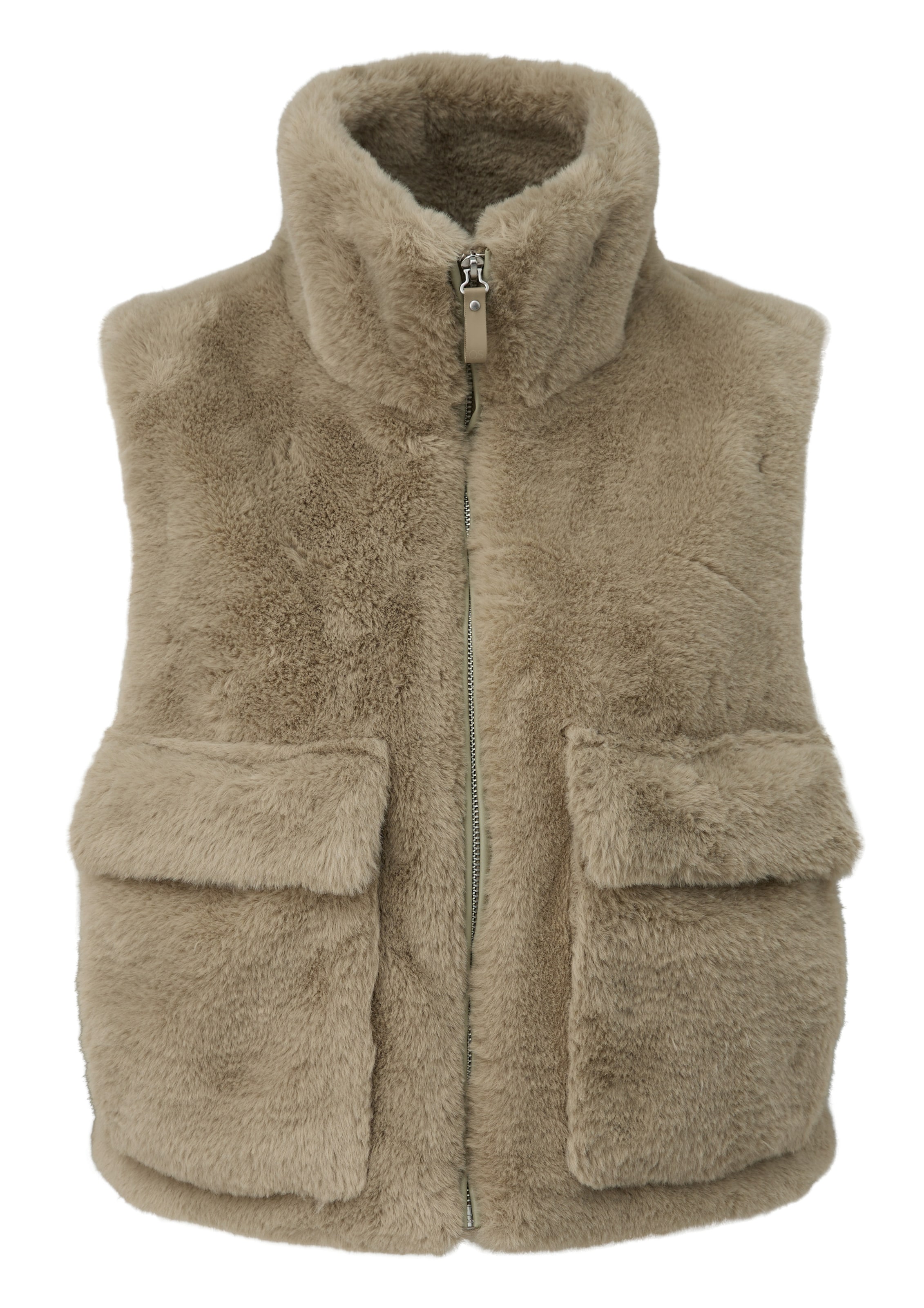 Gilet QS en beige : devant