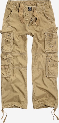 Pantalon cargo Brandit en beige : devant
