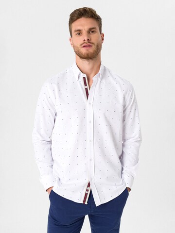 Coupe regular Chemise Dandalo en blanc