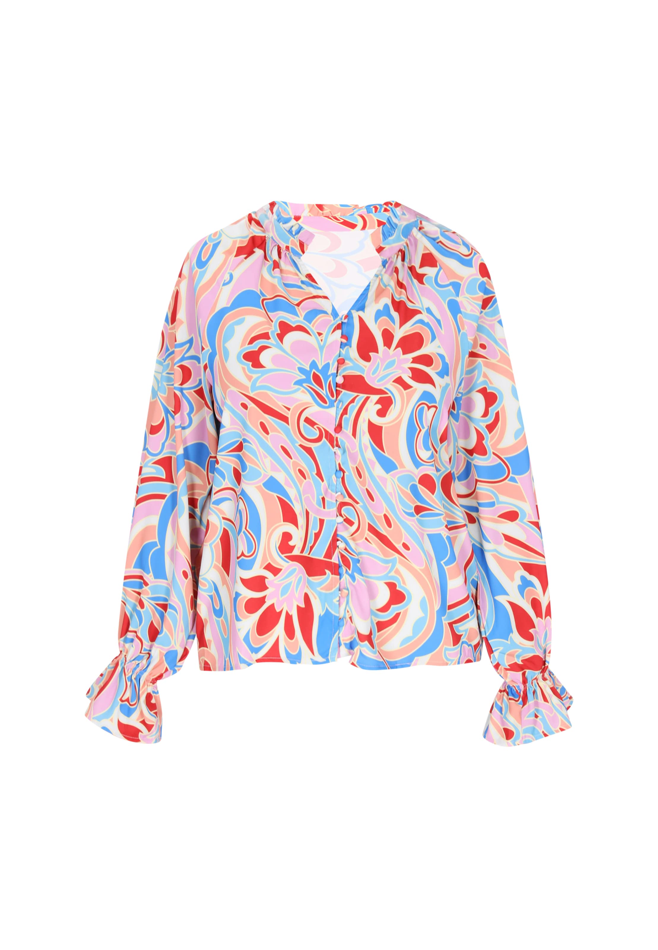 usha FESTIVAL Bluse in Blau: Vorderseite