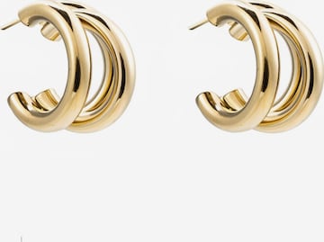 Boucles d'oreilles 'Penelope' Cala Rose en or : devant