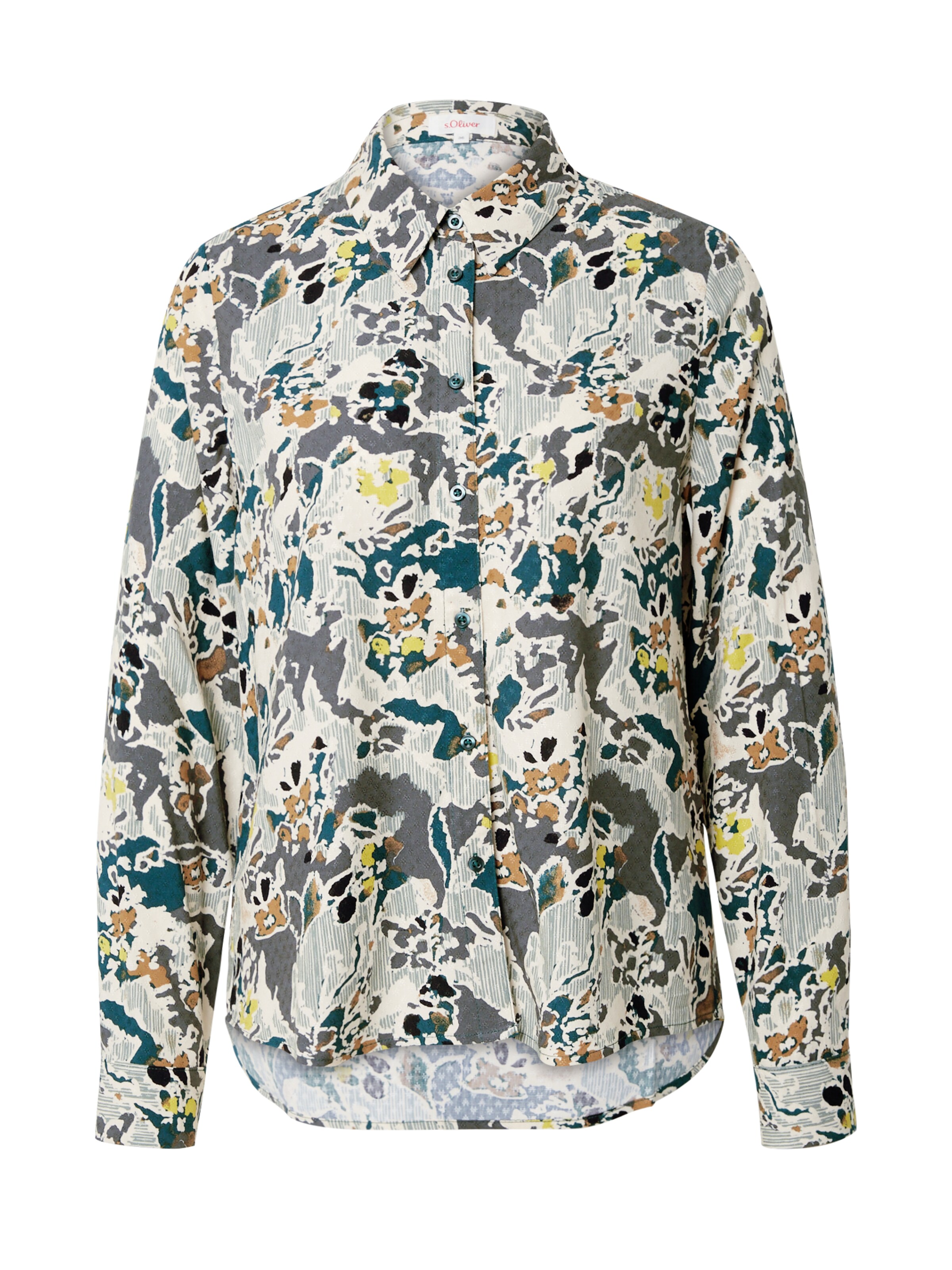 s.Oliver Blouse in Groen: voorkant