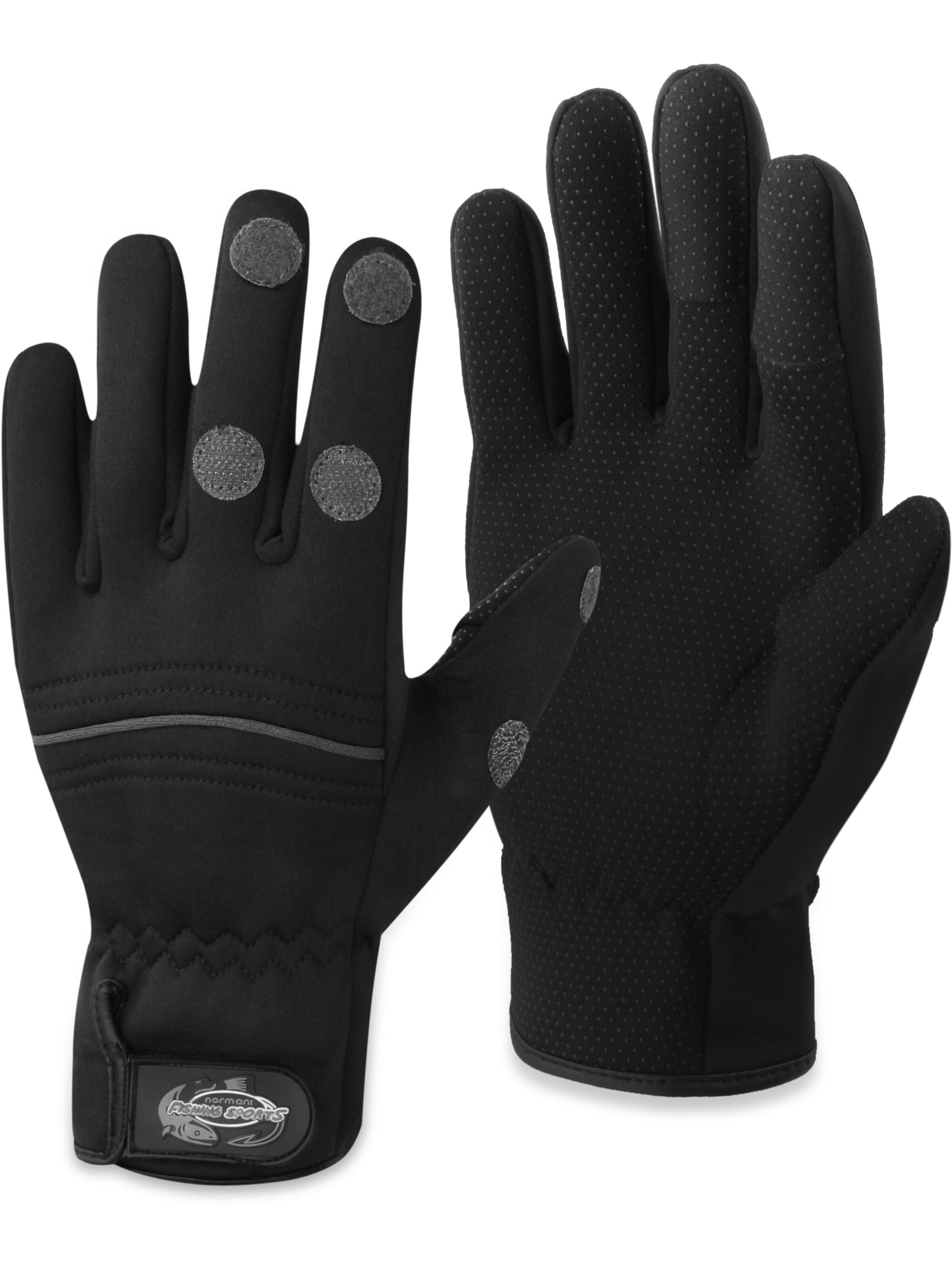 Gants de sport 'Tarpune' normani en noir : devant