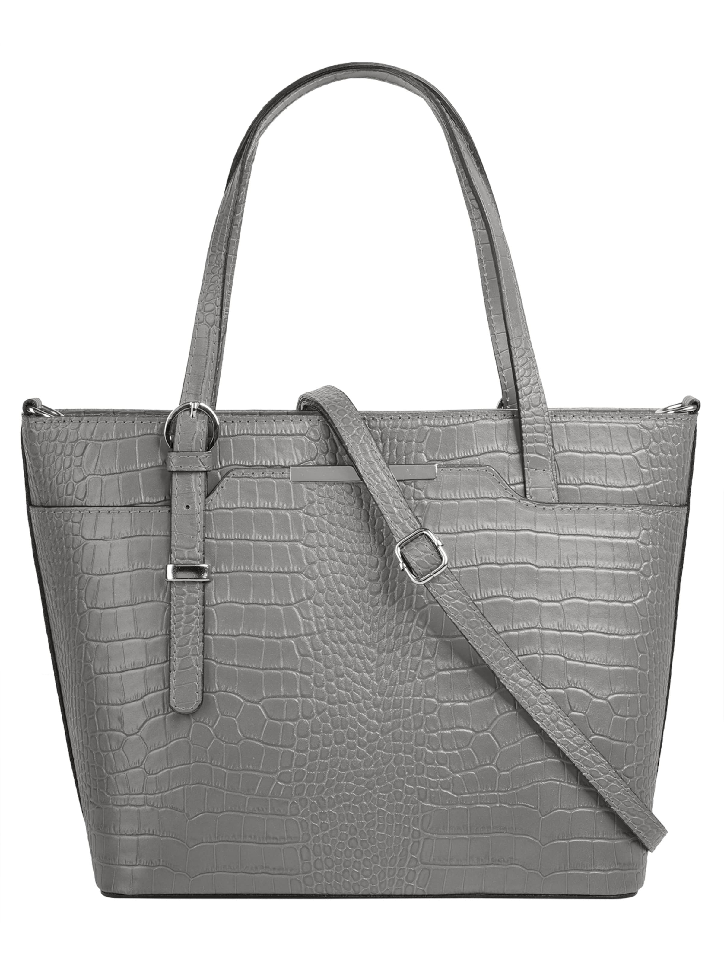 Cluty Handbag in Grey: front