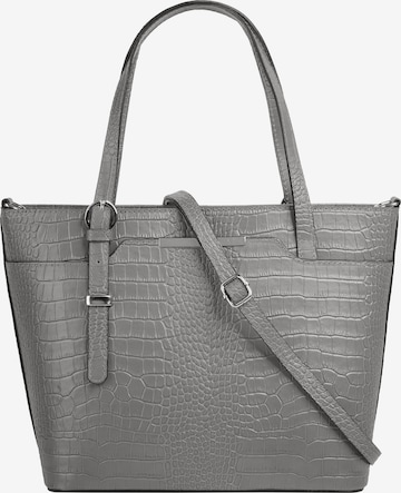 Cluty Handbag in Grey: front