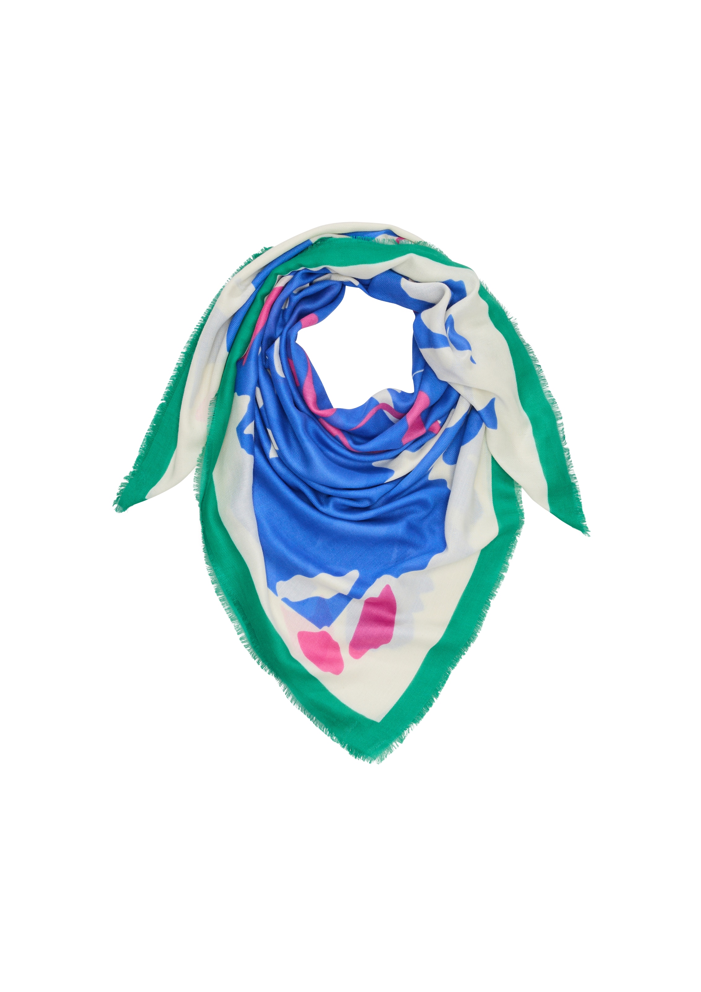 s.Oliver Tuch in ecru / blau / grün / pink, Produktansicht