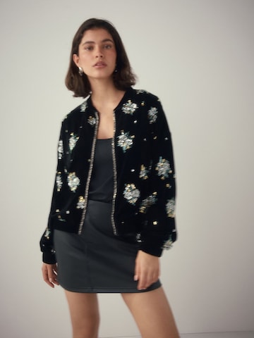 Geacă de primăvară-toamnă de la Next pe negru: față