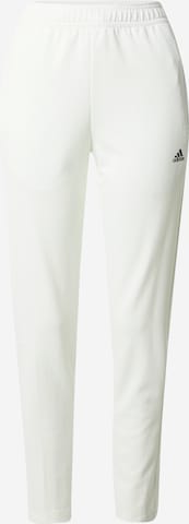 ADIDAS SPORTSWEAR Slimfit Športne hlače 'Tiro' | bela barva: sprednja stran