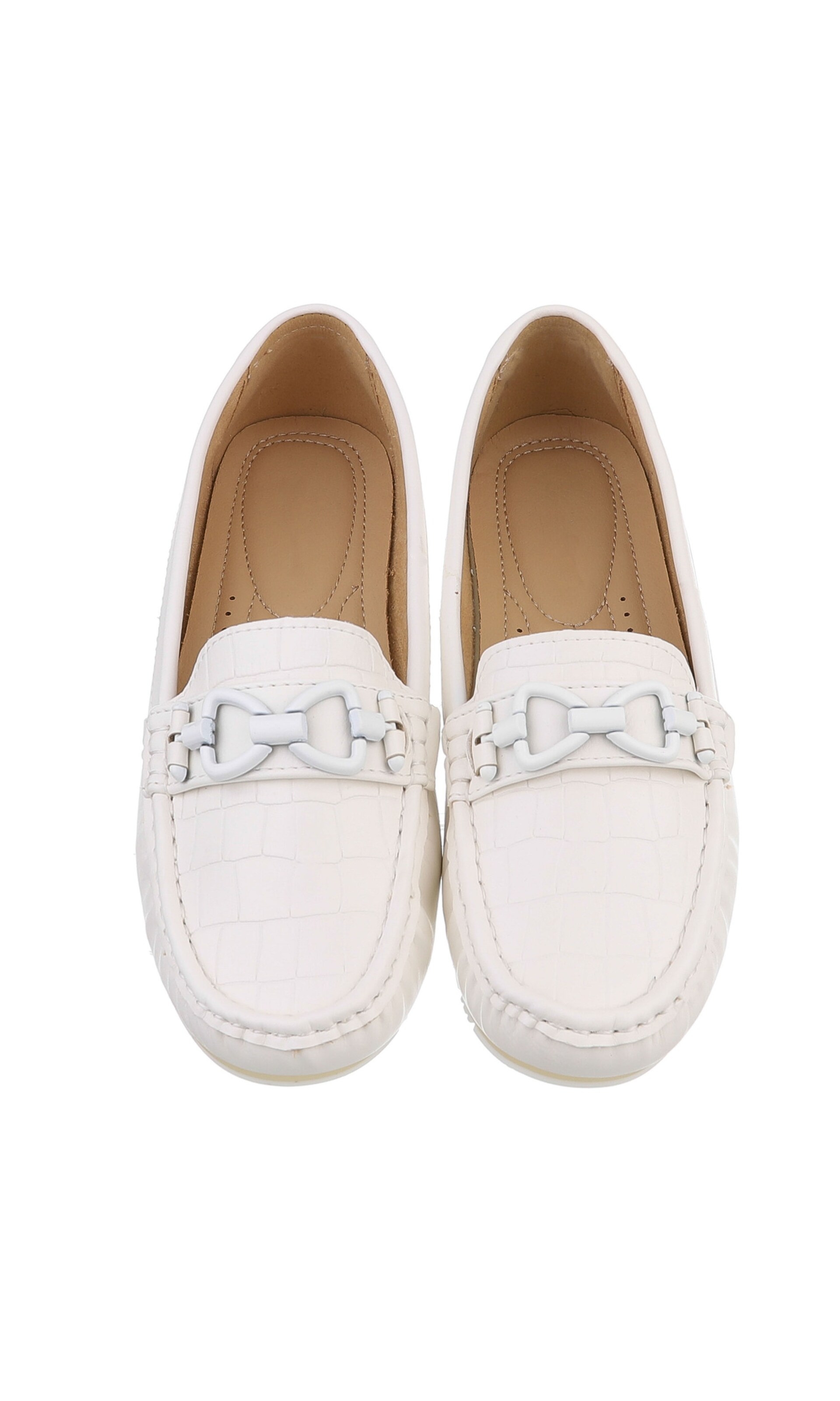 Ital-Design Classic Flats in White