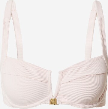 Ema Louise x ABOUT YOU Balconette Bikini Top 'Jana' in Pink: front