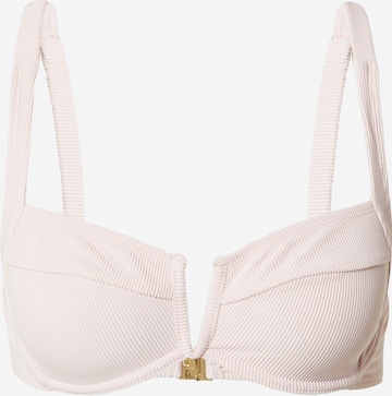 Ema Louise x ABOUT YOU - Balconet Top de bikini 'Jana' en rosa: frente