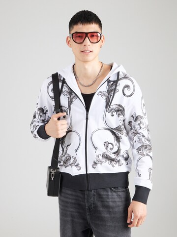 Versace Jeans Couture Sweatvest in Wit: voorkant