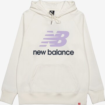 new balance Sweatshirt in White: front