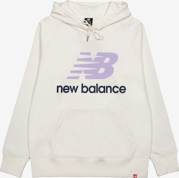 new balance Sweatshirt in Wit: voorkant
