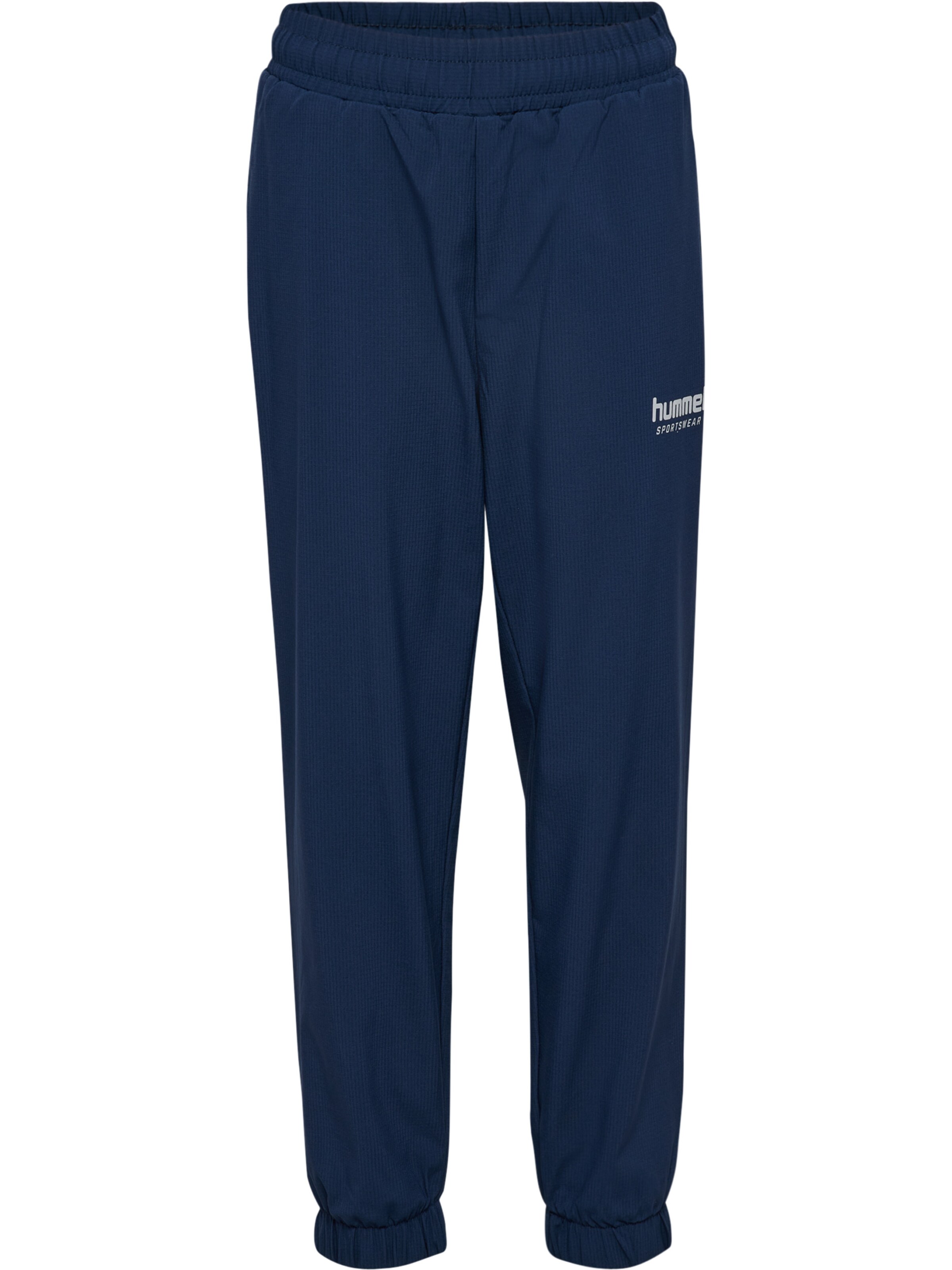 Hummel Tapered Sportbroek in Blauw: voorkant