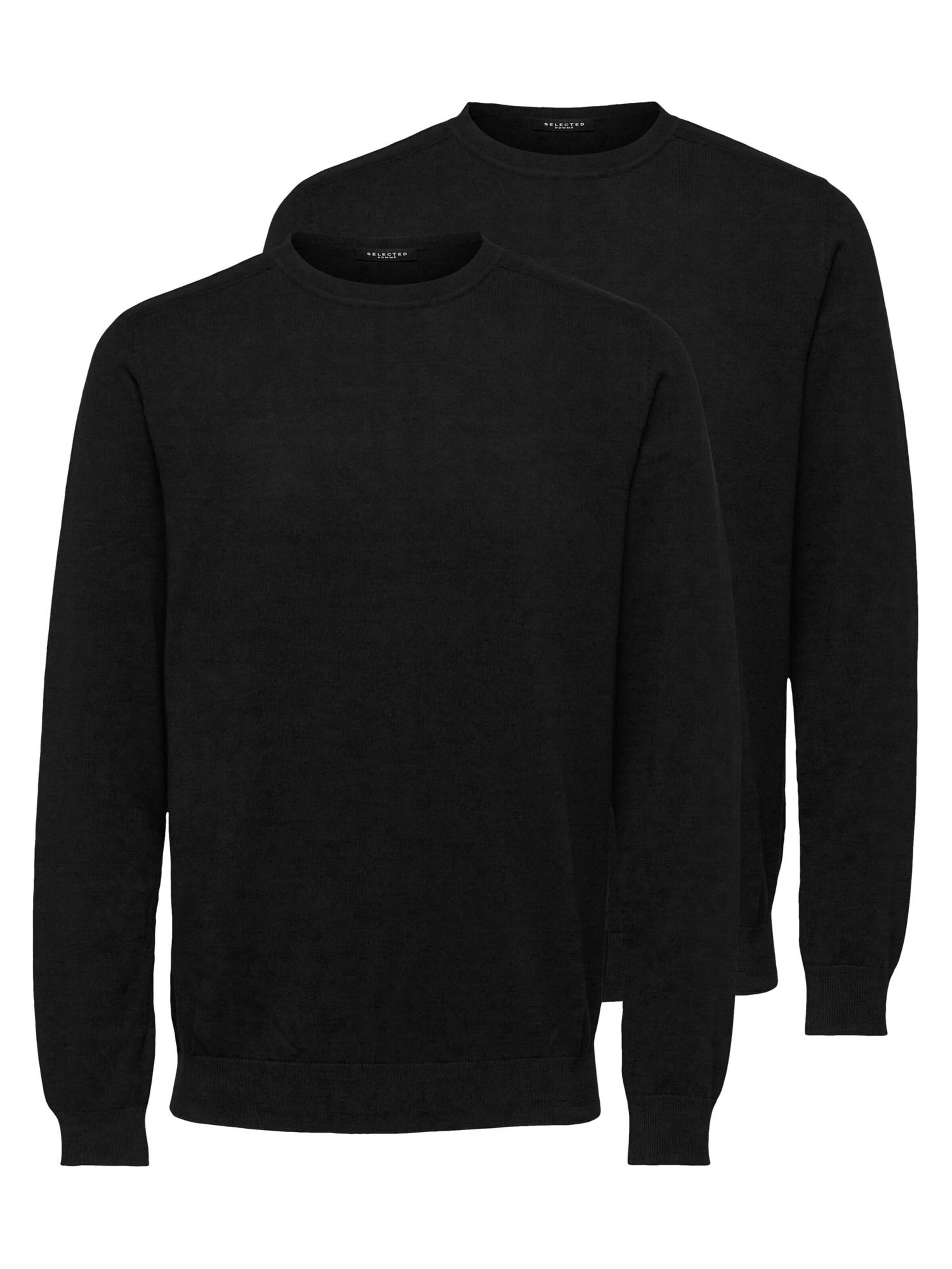 SELECTED Sweater 'Berg' in Black: front