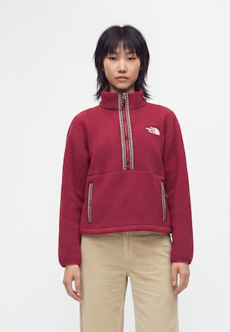 THE NORTH FACE Pulóver 'FLEESKI' - piros: elől