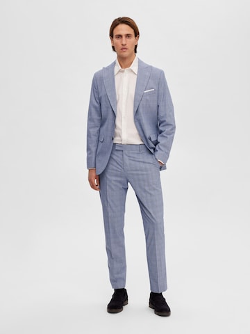 Coupe slim Pantalon à plis 'RYDE' SELECTED HOMME en bleu