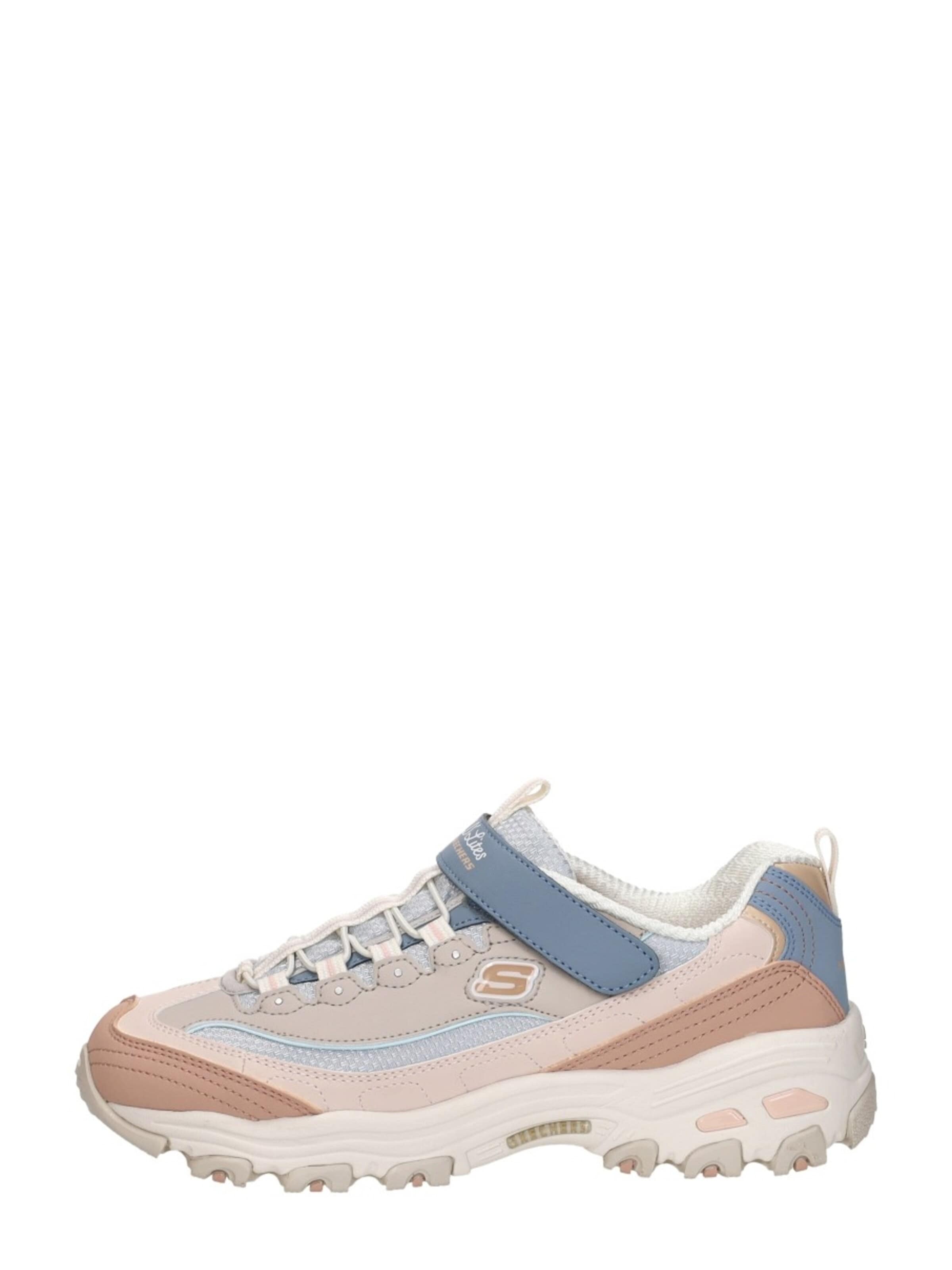 SKECHERS Sneakers 'Klittenband' in Beige: voorkant