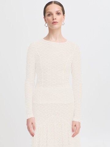 ICHI Sweatshirt ' IXLACEY ' in Wit