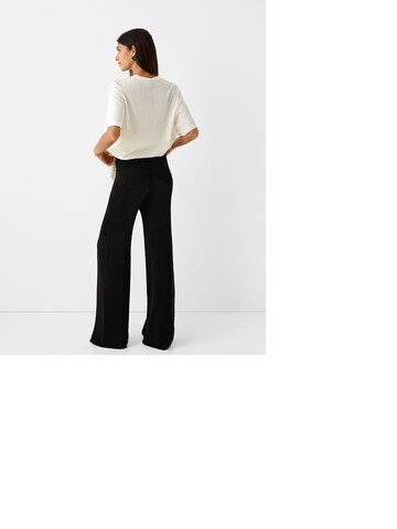 Bershka Wide leg Trousers in Black