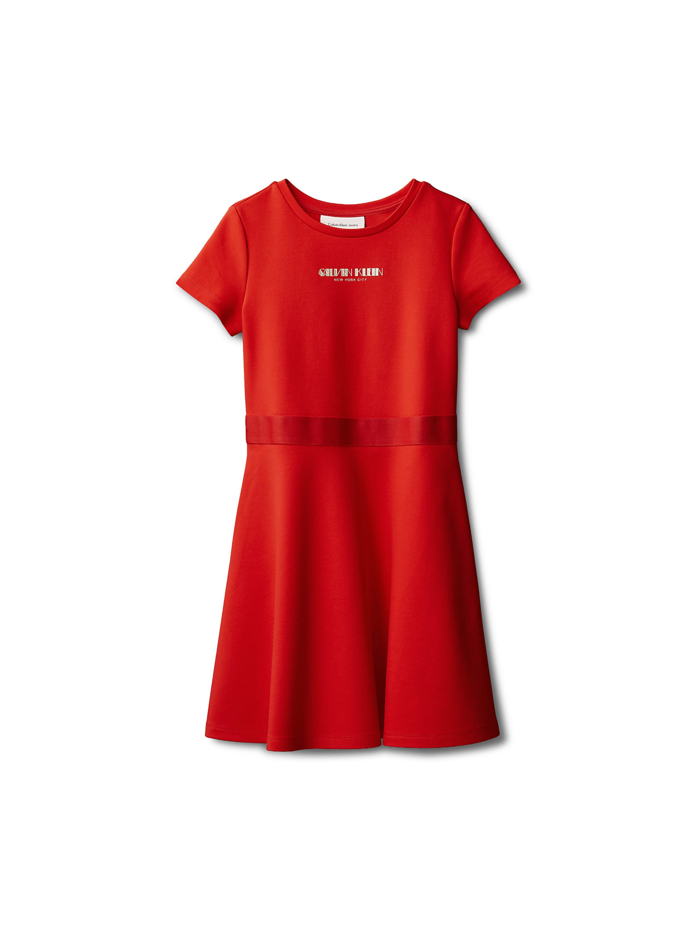 Robe 'Punto Milano' Calvin Klein Jeans en rouge : devant