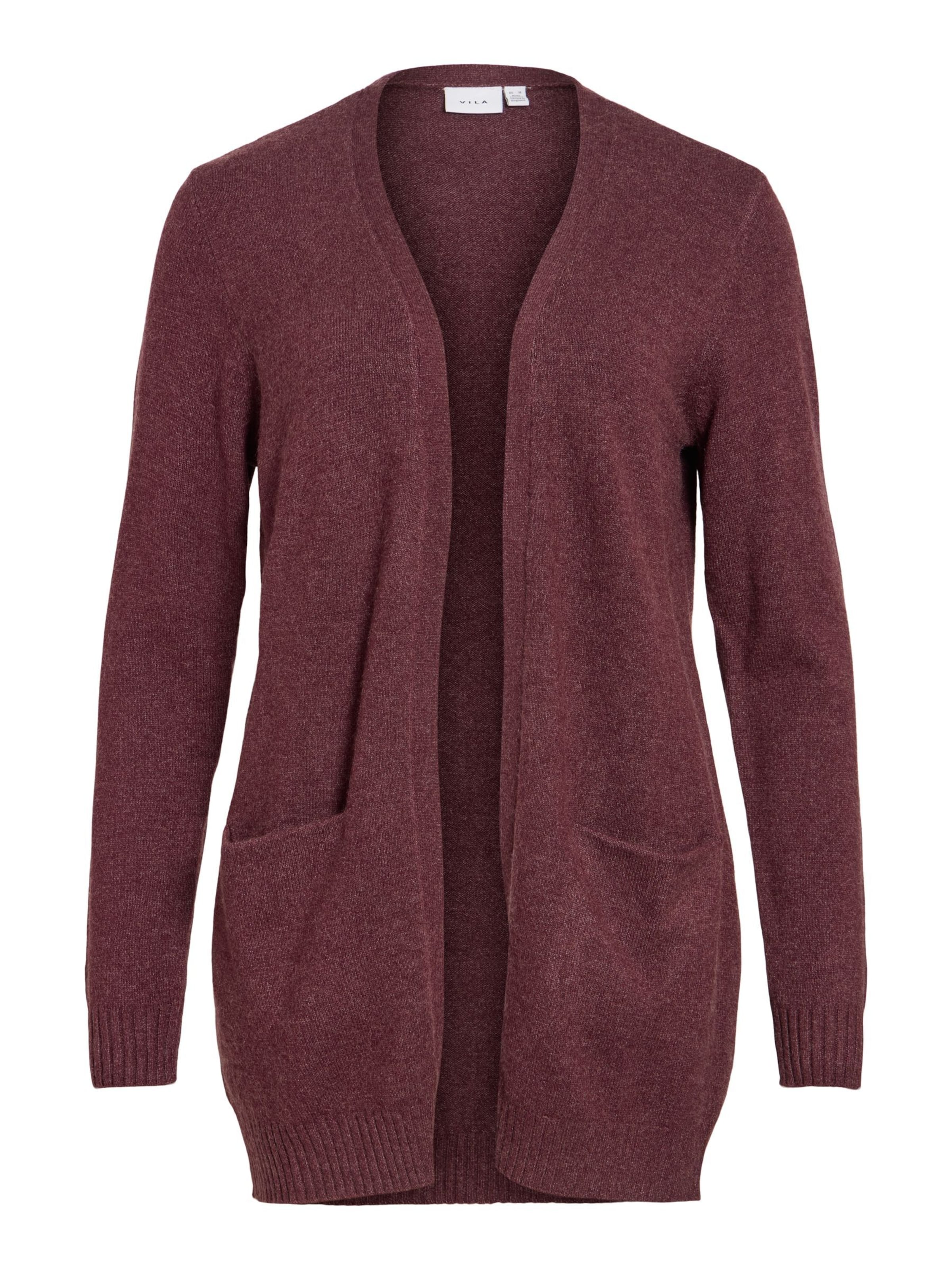 Cardigan 'VIRil' VILA en rouge : devant