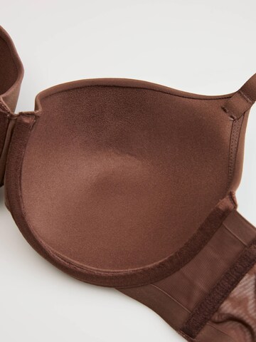 Classico Reggiseno 'Bügel-BH Basic, glatte Cups, geklebte Kanten' di ESOTIQ in marrone