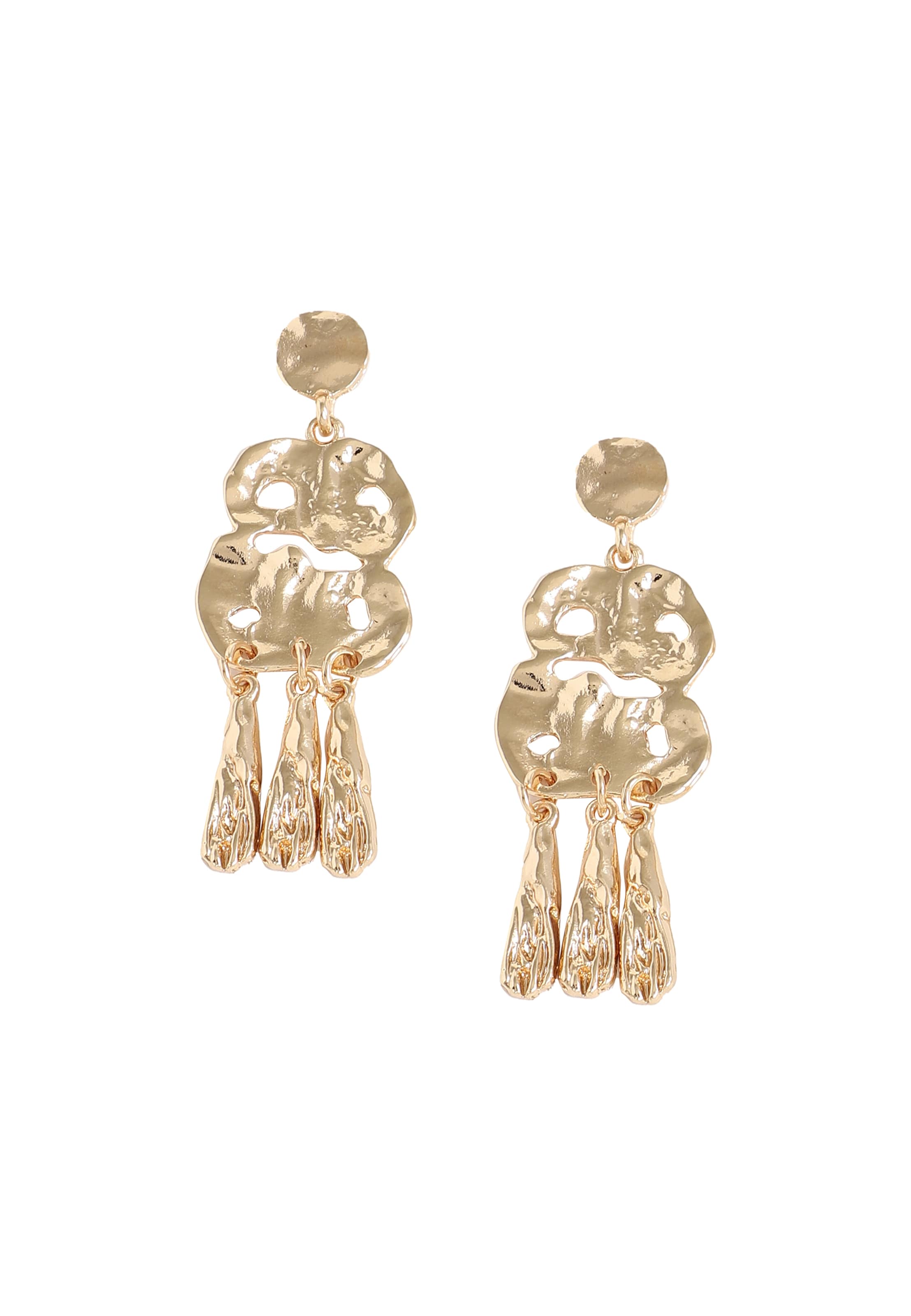 SOHI Kõrvarõngas 'Jeannette', värv Kuld: eest vaates