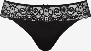 Mey Slip 'Amorous' in Schwarz: Vorderseite