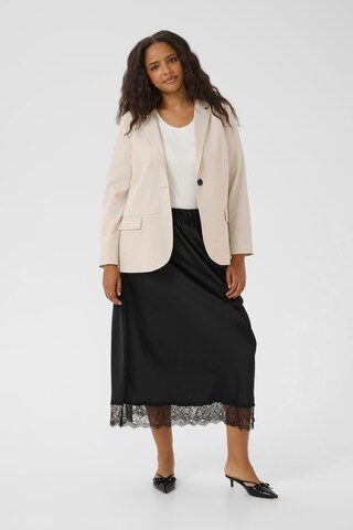 KAFFE CURVE Blazer 'Sakira' i beige