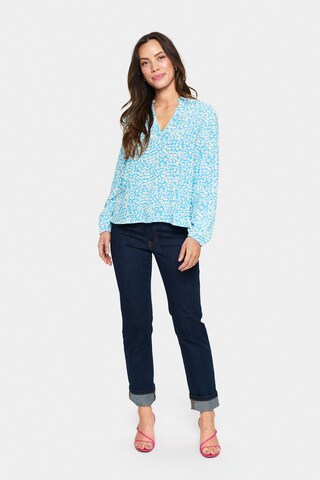 SAINT TROPEZ Bluse 'Eda' in Blau