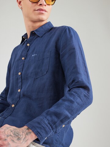 Pepe Jeans Regular Fit Hemd 'KINGSMAN' in Blau