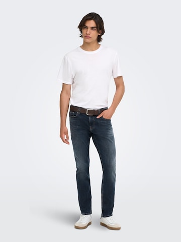 Regular Jean Only & Sons en bleu