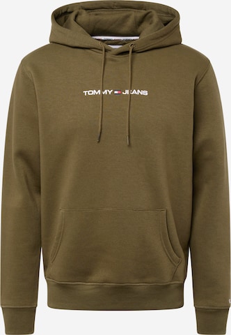 Tommy Jeans Sweatshirt in Grün: predná strana