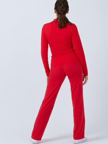 SPORTKIND Performance shirt 'Poloshirt Langarm' in Red