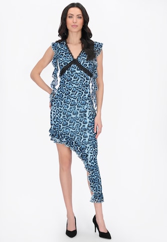 Robe faina en bleu : devant