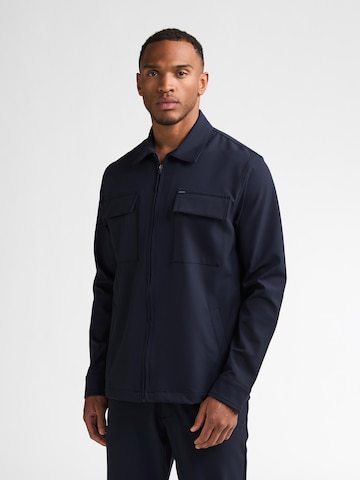 Coupe regular Chemise Petrol Industries en bleu : devant