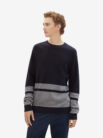 TOM TAILOR DENIM Pullover in Blau: predná strana