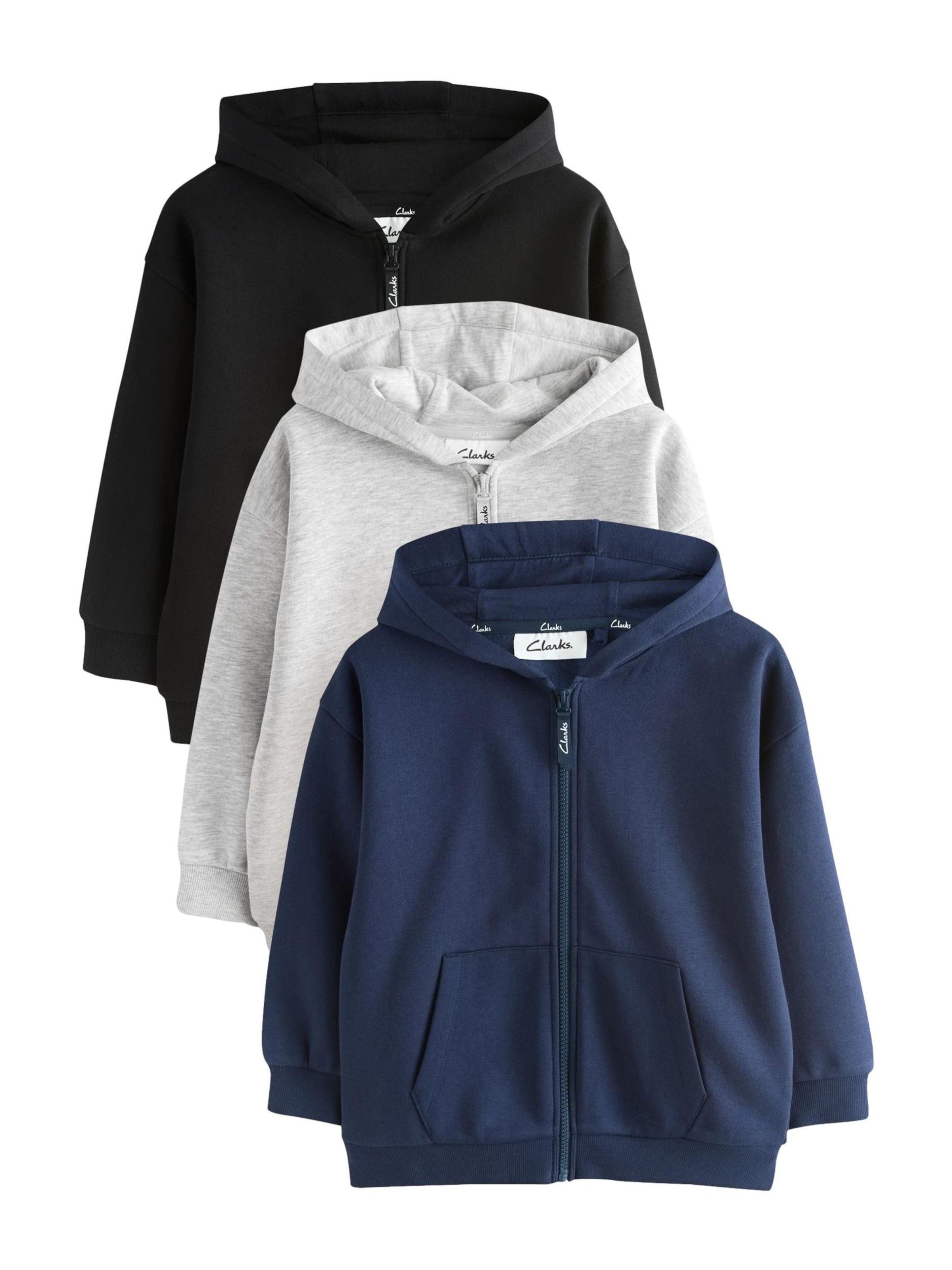 CLARKS Sweatjacke in Blau: Vorderseite