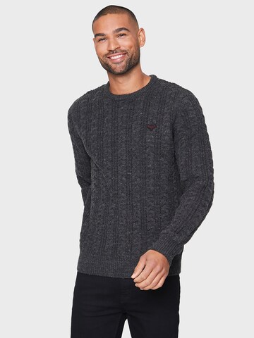 Threadbare Sweater 'Ely' in Grey: front