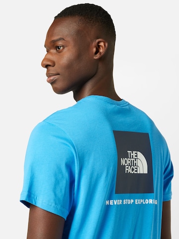 THE NORTH FACE Regular fit Performance shirt 'Red Box' in Blue